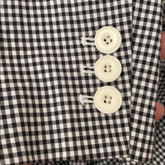 Talbots Black/White Checked Blazer Size 10 - Picture 5 of 5